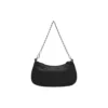 Mini borsa Le Cagole con catena e stampa coccodrillo “Black” 69581423EJY1000