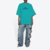 Mosaic Logo BB Alphabet Loose Hole Distress a maniche corte unisex blu 651795TKVF53660