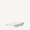 Occhiali da sole da donna Gossip rettangolari in argento Occhiali da sole da donna Gossip rettangolari in argento