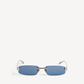 Occhiali da sole da donna Gossip rettangolari in rutenio scuro/blu
