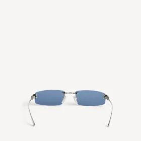 Occhiali da sole da donna Gossip rettangolari in rutenio scuro/blu