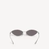 Occhiali da sole da donna Nano Cat in argento Occhiali da sole da donna Nano Cat in argento