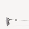 Occhiali da sole da donna Nano Cat in argento Occhiali da sole da donna Nano Cat in argento