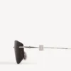 Occhiali da sole da donna Nano D-Frame in argento