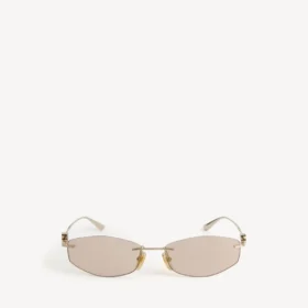Occhiali da sole da donna Nano D-Frame in oro chiaro