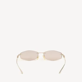Occhiali da sole da donna Nano D-Frame in oro chiaro