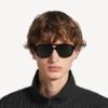 Occhiali da sole da pilota da uomo per uso quotidiano in nero Occhiali da sole da pilota da uomo per uso quotidiano in nero