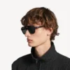 Occhiali da sole da pilota da uomo per uso quotidiano in nero Occhiali da sole da pilota da uomo per uso quotidiano in nero