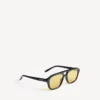 Occhiali da sole da pilota da uomo per uso quotidiano in nero/giallo Occhiali da sole da pilota da uomo per uso quotidiano in nero/giallo
