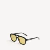 Occhiali da sole da pilota da uomo per uso quotidiano in nero/giallo Occhiali da sole da pilota da uomo per uso quotidiano in nero/giallo