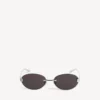Occhiali da sole Gossip Oval AF in argento/nero Occhiali da sole Gossip Oval AF in argento/nero