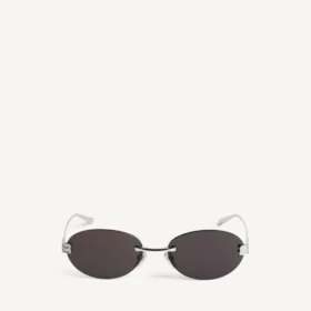 Occhiali da sole Gossip Oval AF in argento/nero