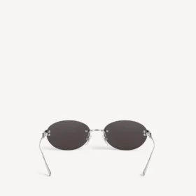 Occhiali da sole Gossip Oval AF in argento/nero