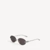Occhiali da sole Gossip Oval AF in argento/nero Occhiali da sole Gossip Oval AF in argento/nero