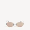 Occhiali da sole Gossip Oval AF in rutenio scuro/marrone Occhiali da sole Gossip Oval AF in rutenio scuro/marrone