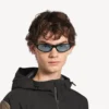 Occhiali da sole Neo rotondi in nero Occhiali da sole Neo rotondi in nero