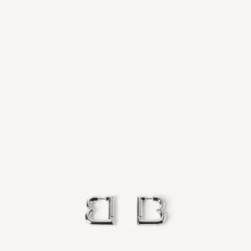 Orecchini da donna B XS in argento lucido Orecchini da donna B XS in argento lucido