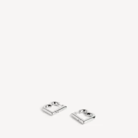 Orecchini da donna B XS in argento lucido Orecchini da donna B XS in argento lucido