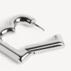 Orecchini da donna B XS in argento lucido Orecchini da donna B XS in argento lucido
