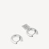 Orecchini da donna Saint-Germain con targhetta in argento lucido Orecchini da donna Saint-Germain con targhetta in argento lucido