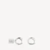 Orecchini da donna Saint-Germain con targhetta in argento lucido Orecchini da donna Saint-Germain con targhetta in argento lucido