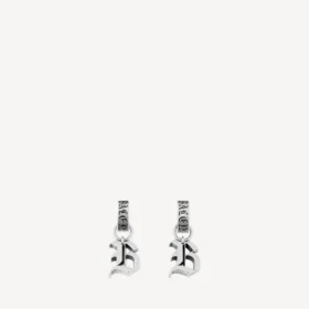 Orecchini da uomo Melrose B XS in argento anticato