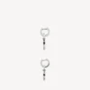 Orecchini da uomo Melrose B XS in argento anticato Orecchini da uomo Melrose B XS in argento anticato