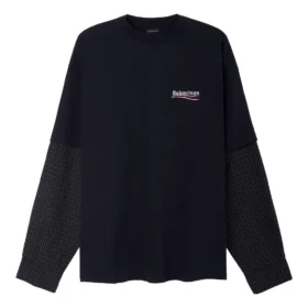 Oversized “Black” 698631TKVJ19070 Political Campaign T-shirt
