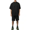 Pantaloncini con elastico in vita traforato “Black” 674591TMVD41000