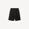 Pantaloncini da calcio larghi da uomo in nero Pantaloncini da calcio larghi da uomo in nero