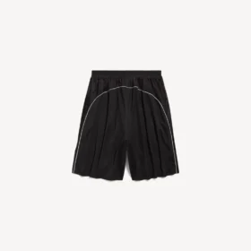 Pantaloncini da calcio larghi da uomo in nero Pantaloncini da calcio larghi da uomo in nero