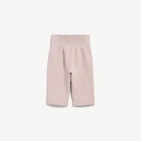 Pantaloncini da ciclismo da donna senza cuciture in stile techwear, color nude