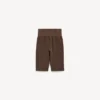 Pantaloncini da ciclismo da donna senza cuciture in stile techwear, colore moka