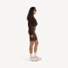 Giacca da tuta techwear da donna in moka