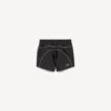 Pantaloncini da tuta techwear da donna in nero Pantaloncini da tuta techwear da donna in nero
