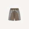 Pantaloncini da tuta techwear da uomo in grigio