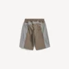 Pantaloncini da tuta techwear da uomo in grigio