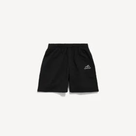 Pantaloncini da uomo a vestibilità comoda, colore nero