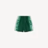Pantaloncini da uomo con stampa tie-dye estrema e vestibilità comoda, verde/bianco Pantaloncini da uomo con stampa tie-dye estrema e vestibilità comoda, verde/bianco