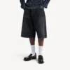 Pantaloncini da uomo in Denim “stay press” neri Pantaloncini da uomo in Denim “stay press” neri
