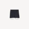 Pantaloncini techwear da uomo in blu navy/bianco