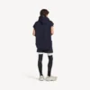 Pantaloncini techwear da uomo in blu navy/bianco
