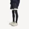 Pantaloncini techwear da uomo in blu navy/bianco