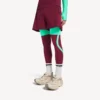 Pantaloncini techwear da uomo in bordeaux/acquamarina