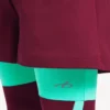 Pantaloncini techwear da uomo in bordeaux/acquamarina