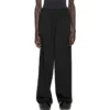 Pantaloni a gamba dritta con elastico in vita “Black” 743903TNT391000