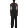 Pantaloni a gamba dritta con elastico in vita “Black” 743903TNT391000