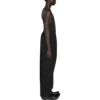 Pantaloni a gamba dritta con elastico in vita “Black” 743903TNT391000