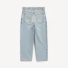 Pantaloni capri Jackie da donna in denim bleached azzurro chiaro Pantaloni capri Jackie da donna in denim bleached azzurro chiaro