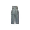 Pantaloni Cargo in Denim 2Way con cerniera 24SS “Blue” 773759TPW534868
